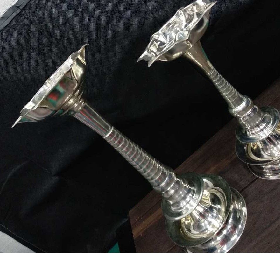 Silver Indian Utensil Lamp