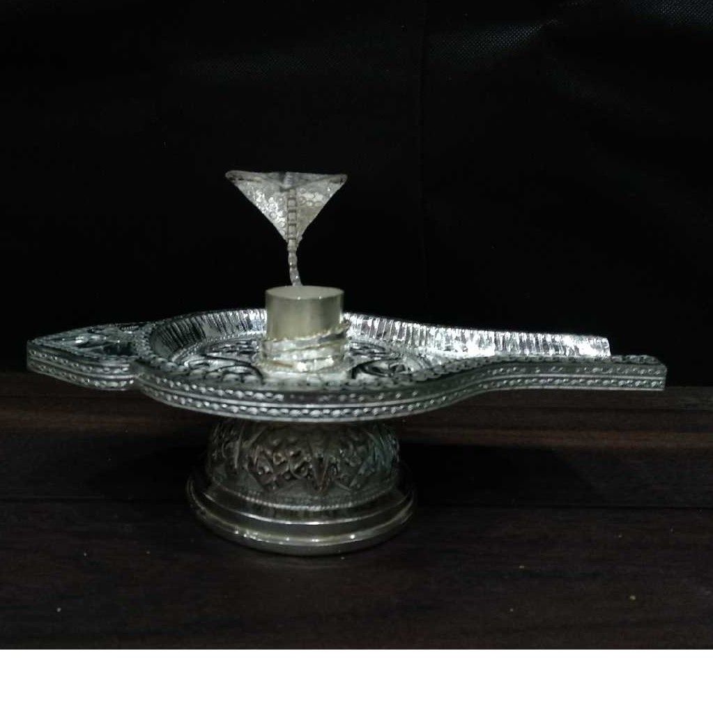 Silver Indian Shiny Shivling