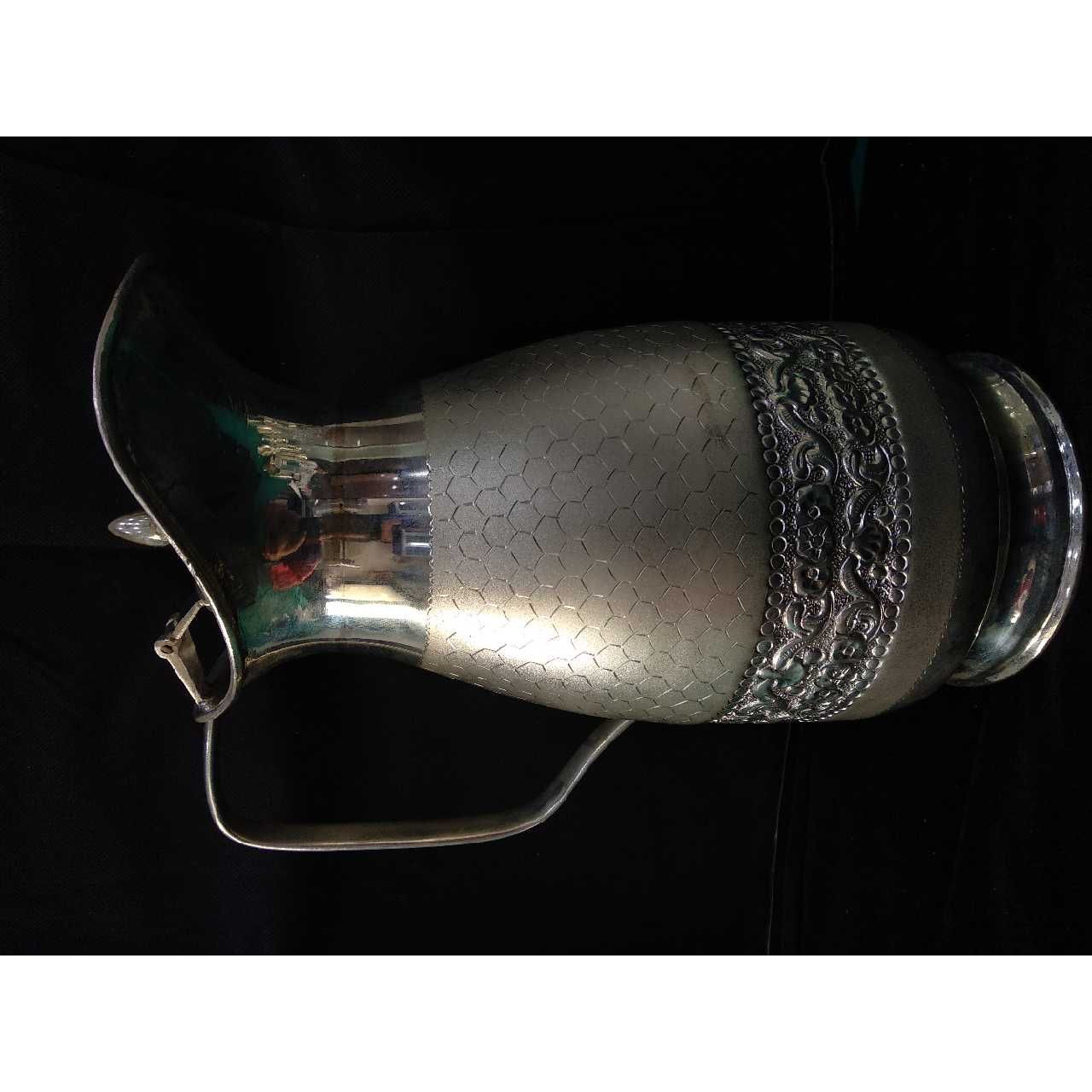 Silver Fancy Utensil Jug