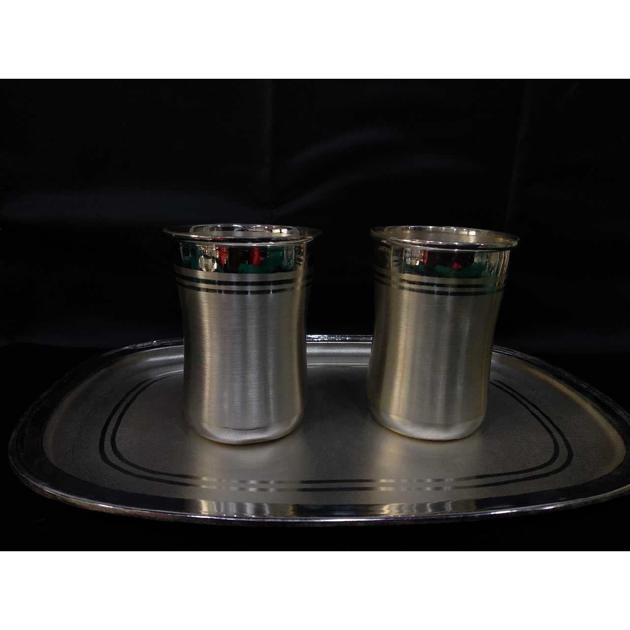 Silver Fancy Glass Set