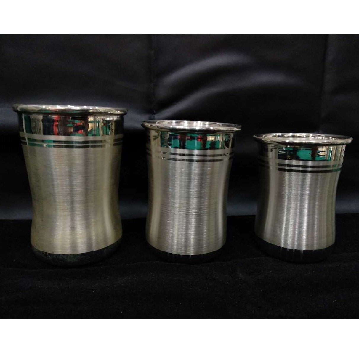 Silver Indian Designer Stacking Glass Set
