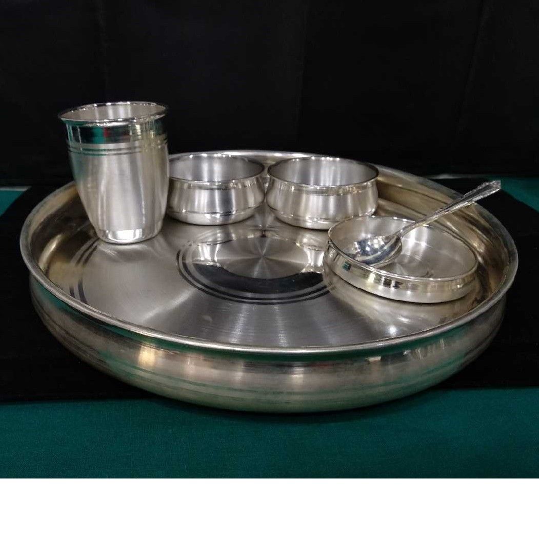 Fancy Silver Indian Dinner Set