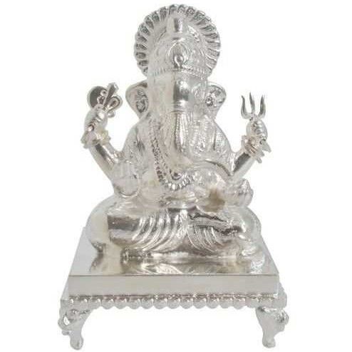 Silver Ladies Indian Fancy God Statue - Image 2