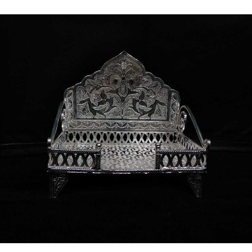 Silver Indian Designer Singhasan - Image 3