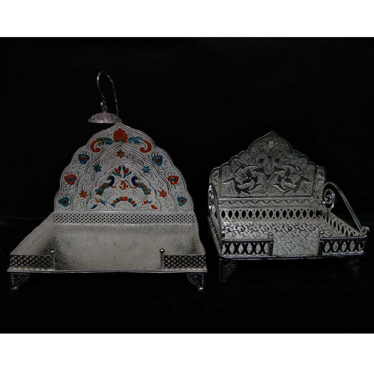 Silver Indian Designer Singhasan - Image 2