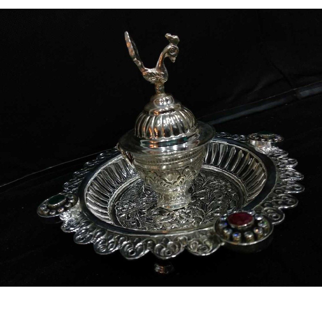 Silver Indian Antique Kankavati