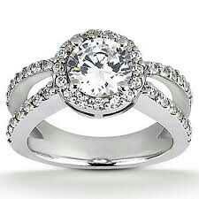 Fancy Diamond Silver Ring