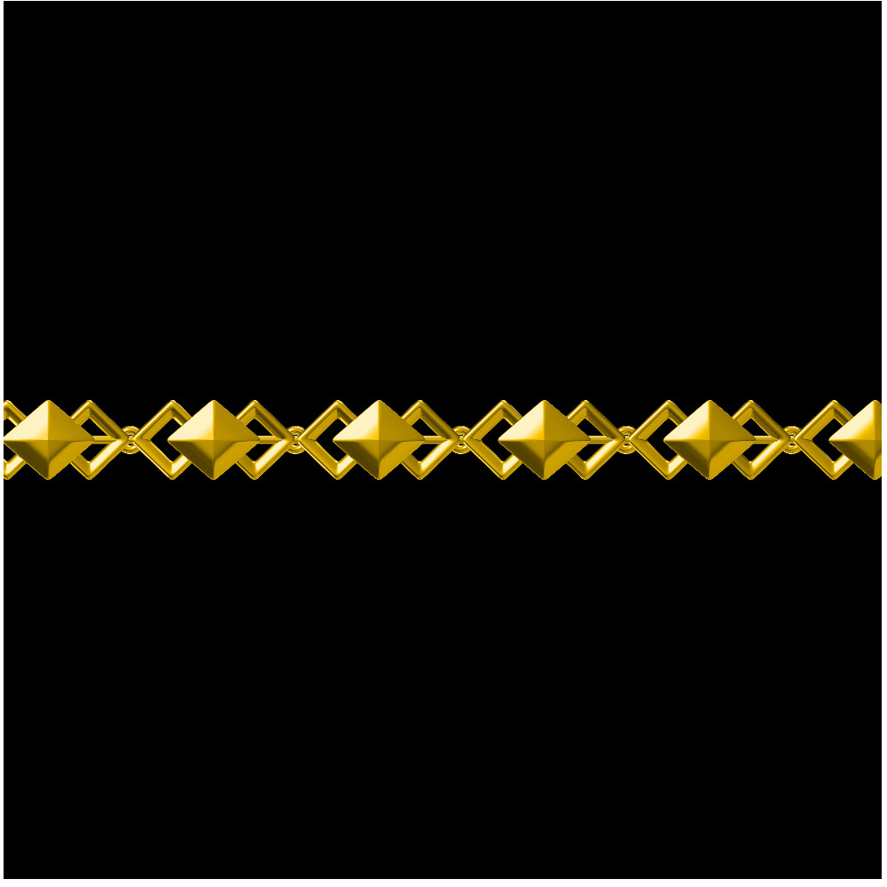 22KT Yellow Gold Ladies Indian Fancy Prong Loose Bracelet