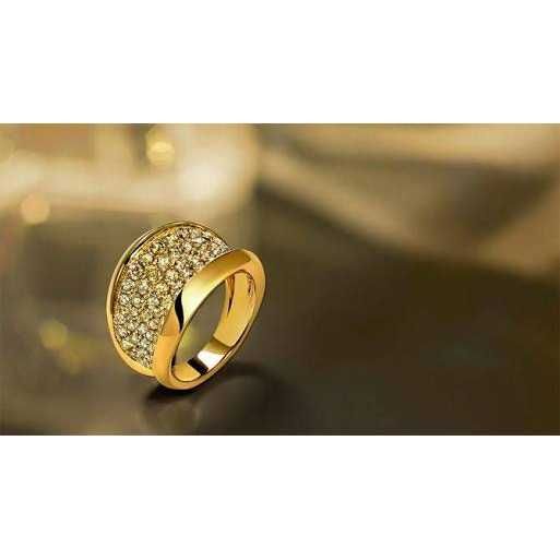 22KT Gold Designer Diamond Gents Ring