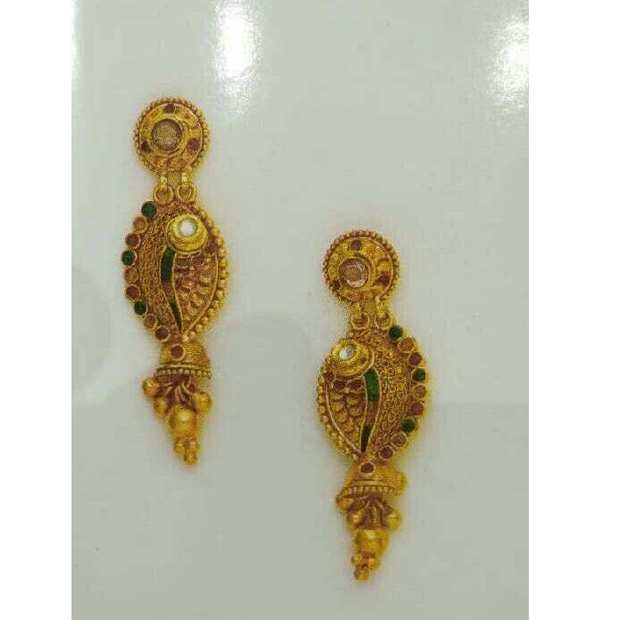 916 Gold Fancy Earrings