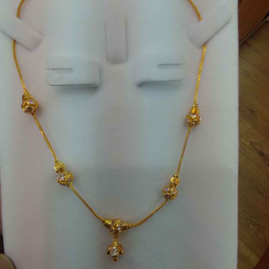 22KT Gold Vertical Indian Mala