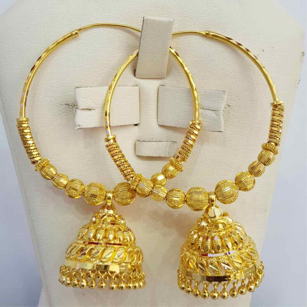 22KT Yellow Gold Ladies Indian Designer Pipe Bali