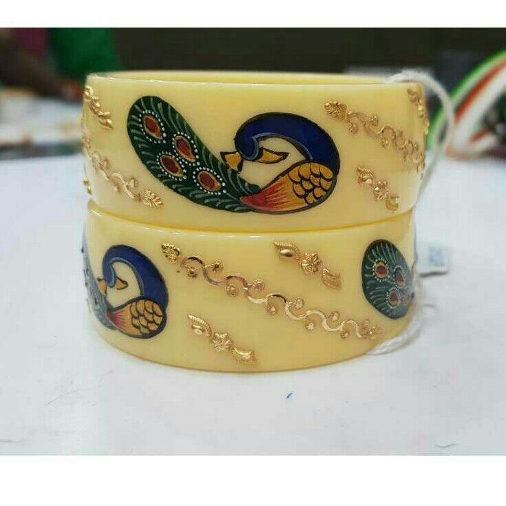 22K / 916 Gold PeacocK Yellow Chuddi
