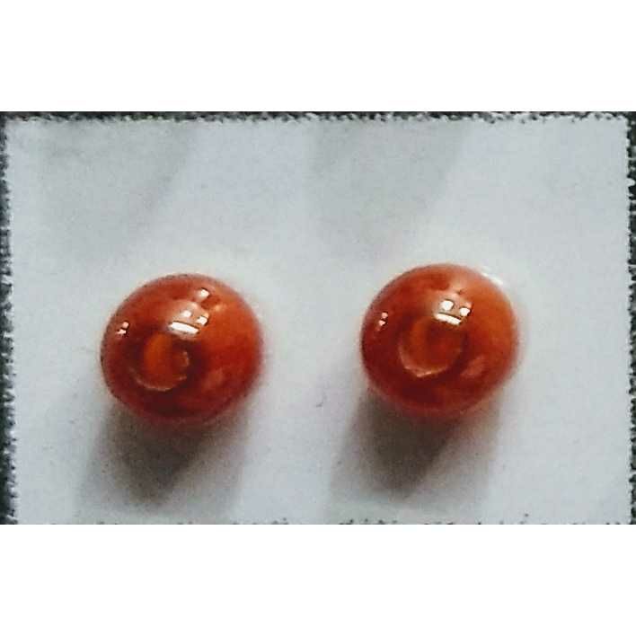 CZ Beads Red Oval Cut