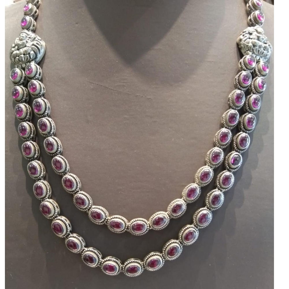Silver 2Layer Unique Design Necklace