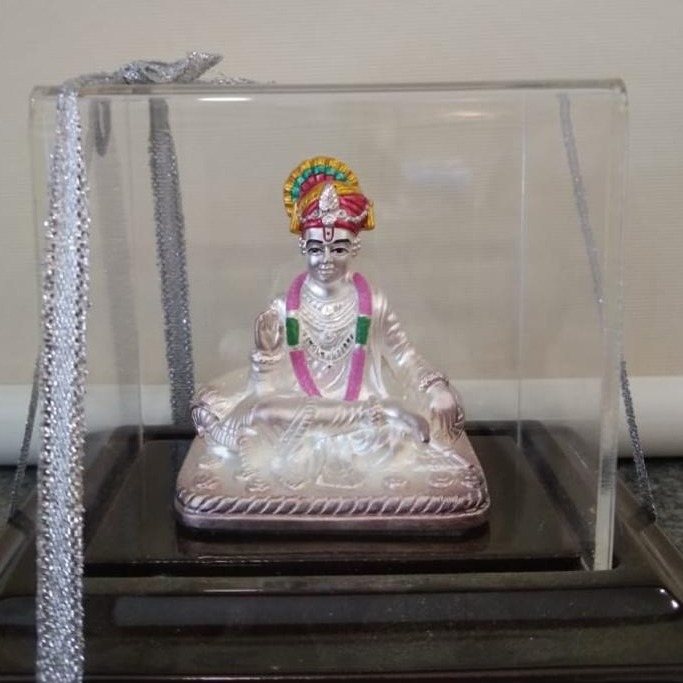 999 silver delightful design swaminarayan Idols