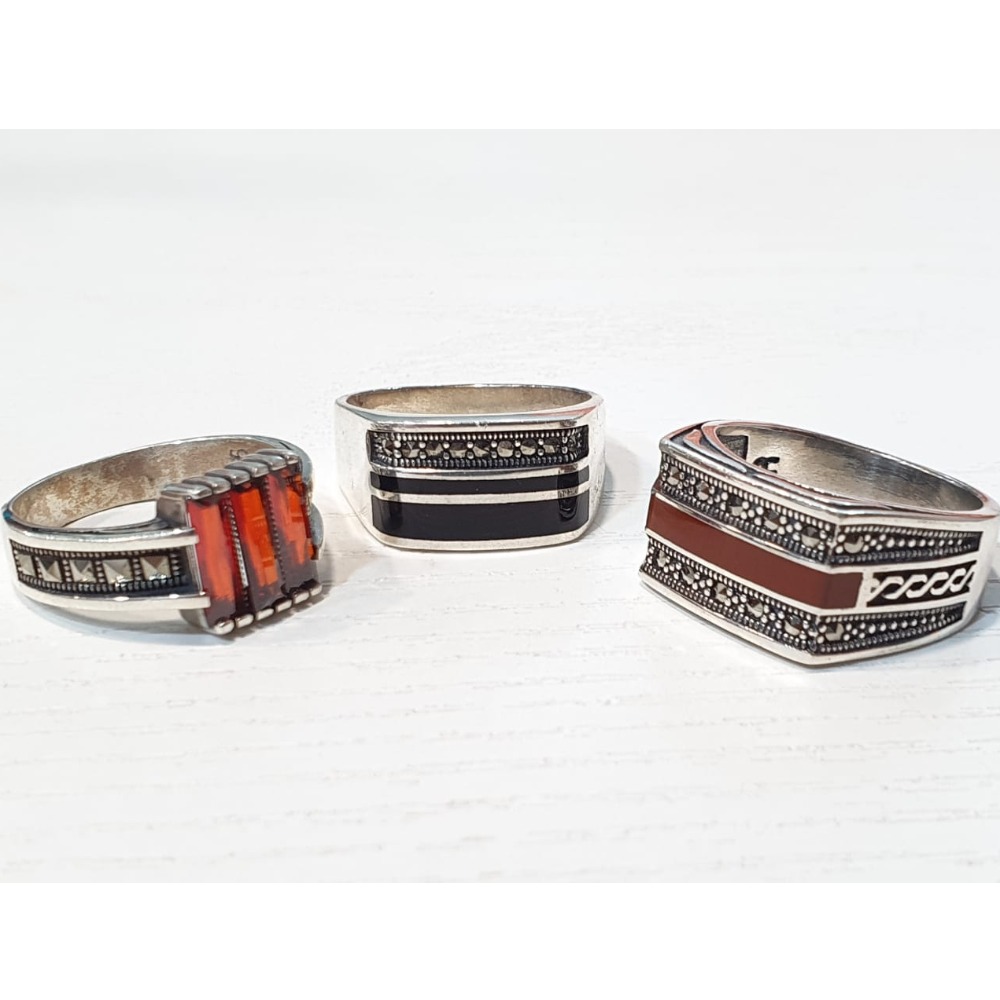 925 Silver Fancy Gents Ring VJ-GR001
