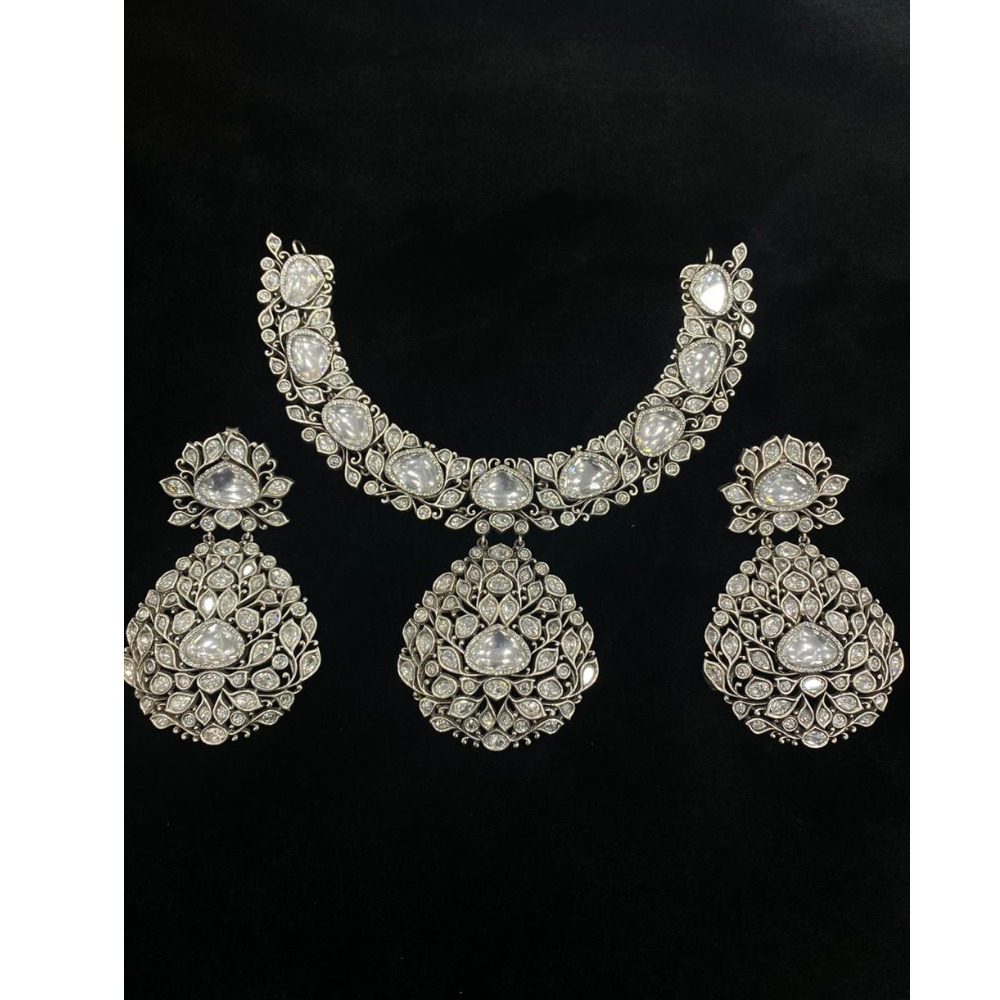 925 Sterling silver Classic Necklace Set VJ-N003