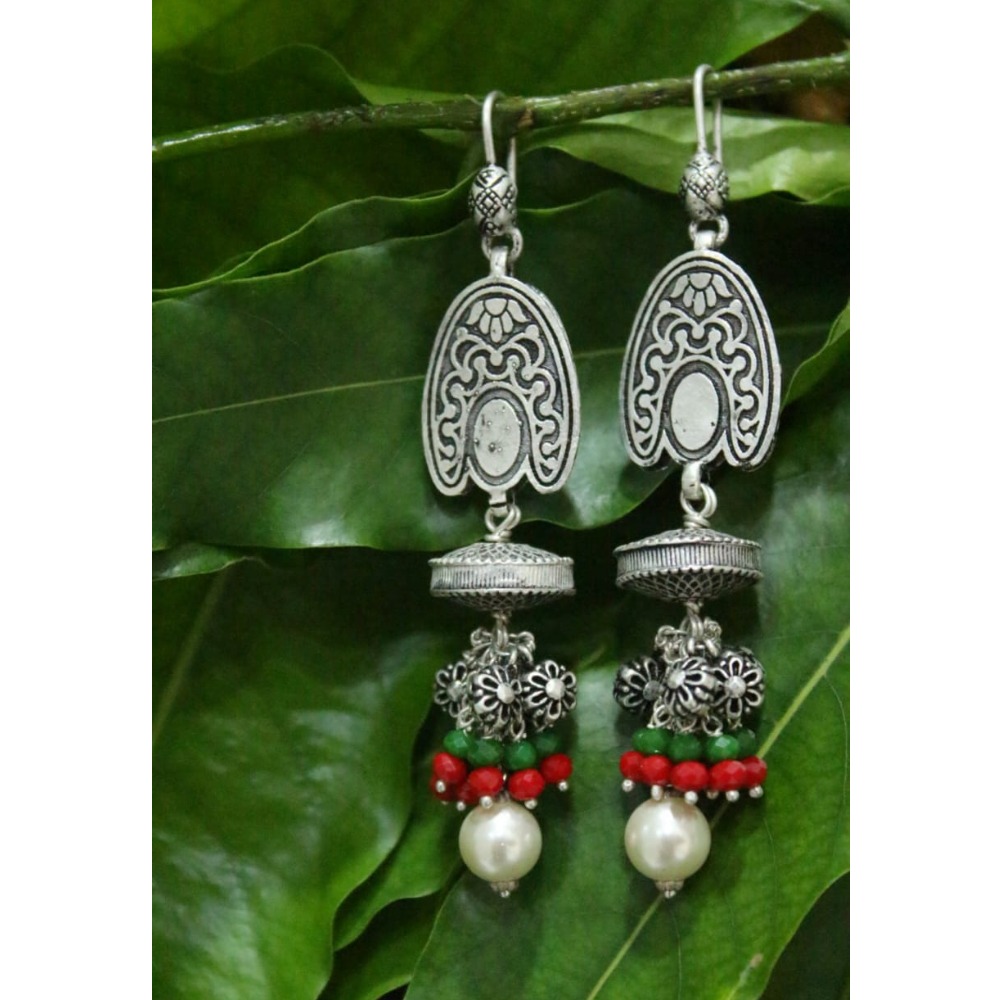 925 Silver Oxidized Latkan Earring VJ-E005