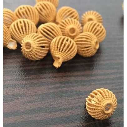 22K / 916 Gold Antique Round Hollow Para