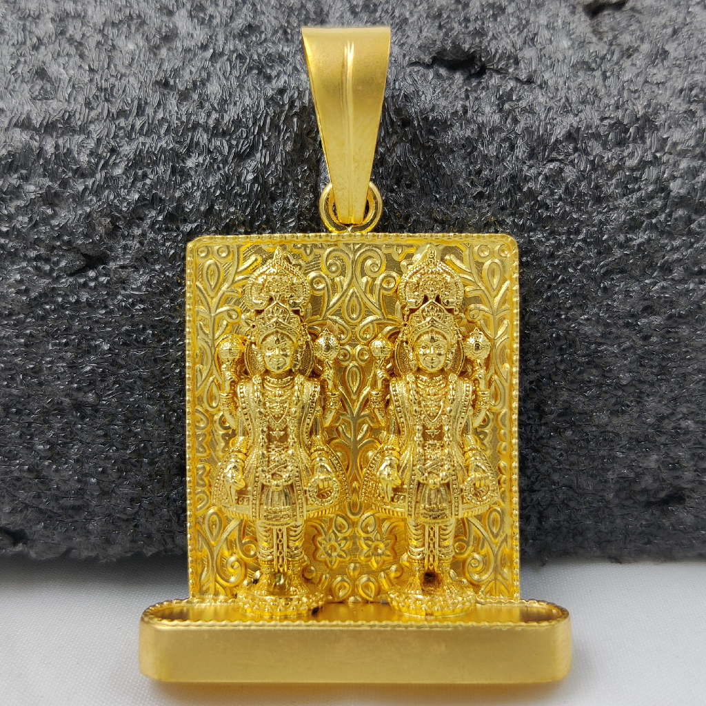 916 Gold Nar Narayan Pendant - Image 2