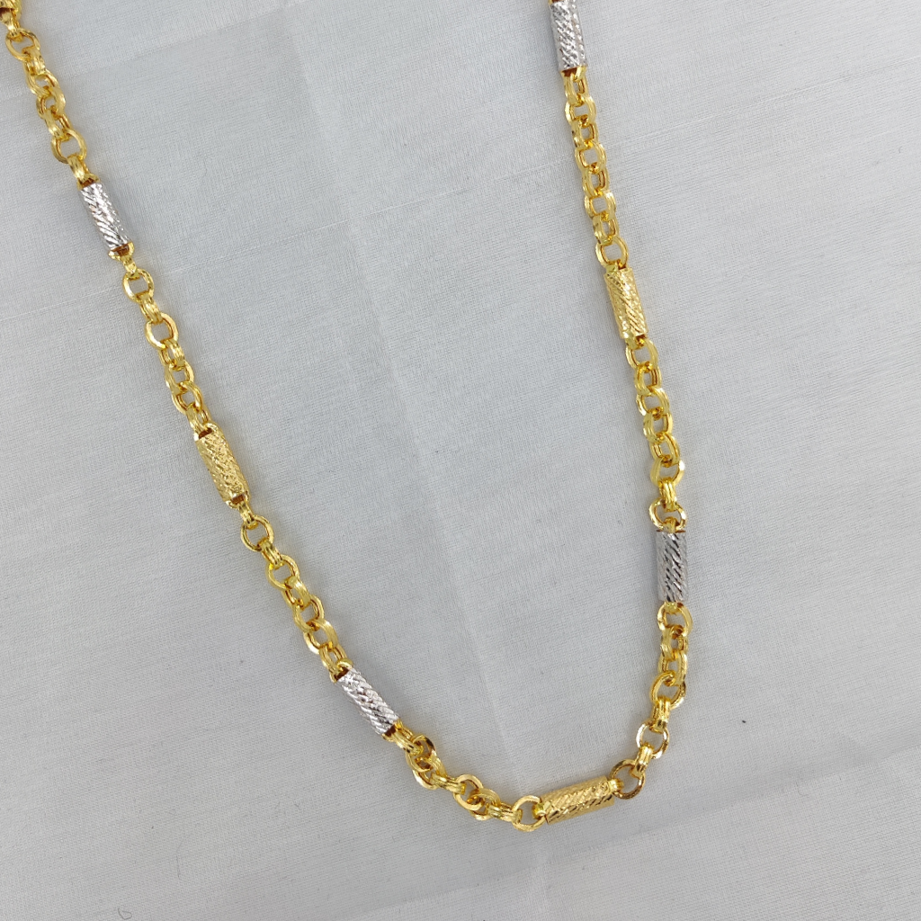 916 gold fancy gent's indo hollow chain
