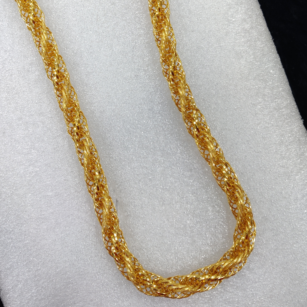 916 Gold Fancy Gent's Kadam Chain