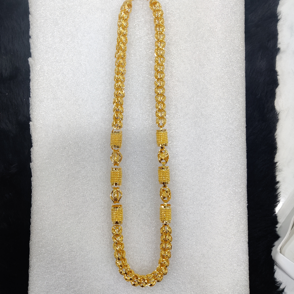 916 Gold Fancy Super Hollow Chain - Image 3