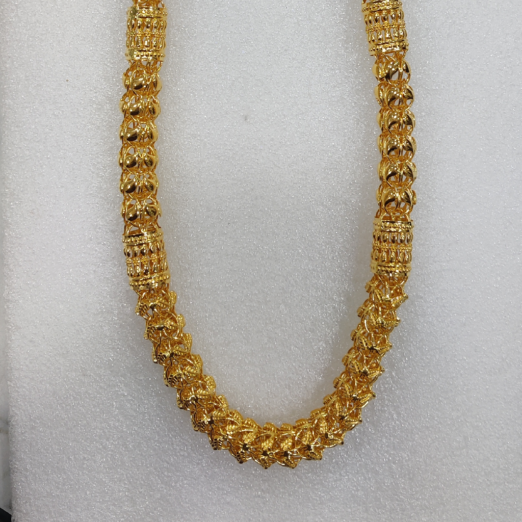 916 Gold Fancy Gent's Super Hollow Chain