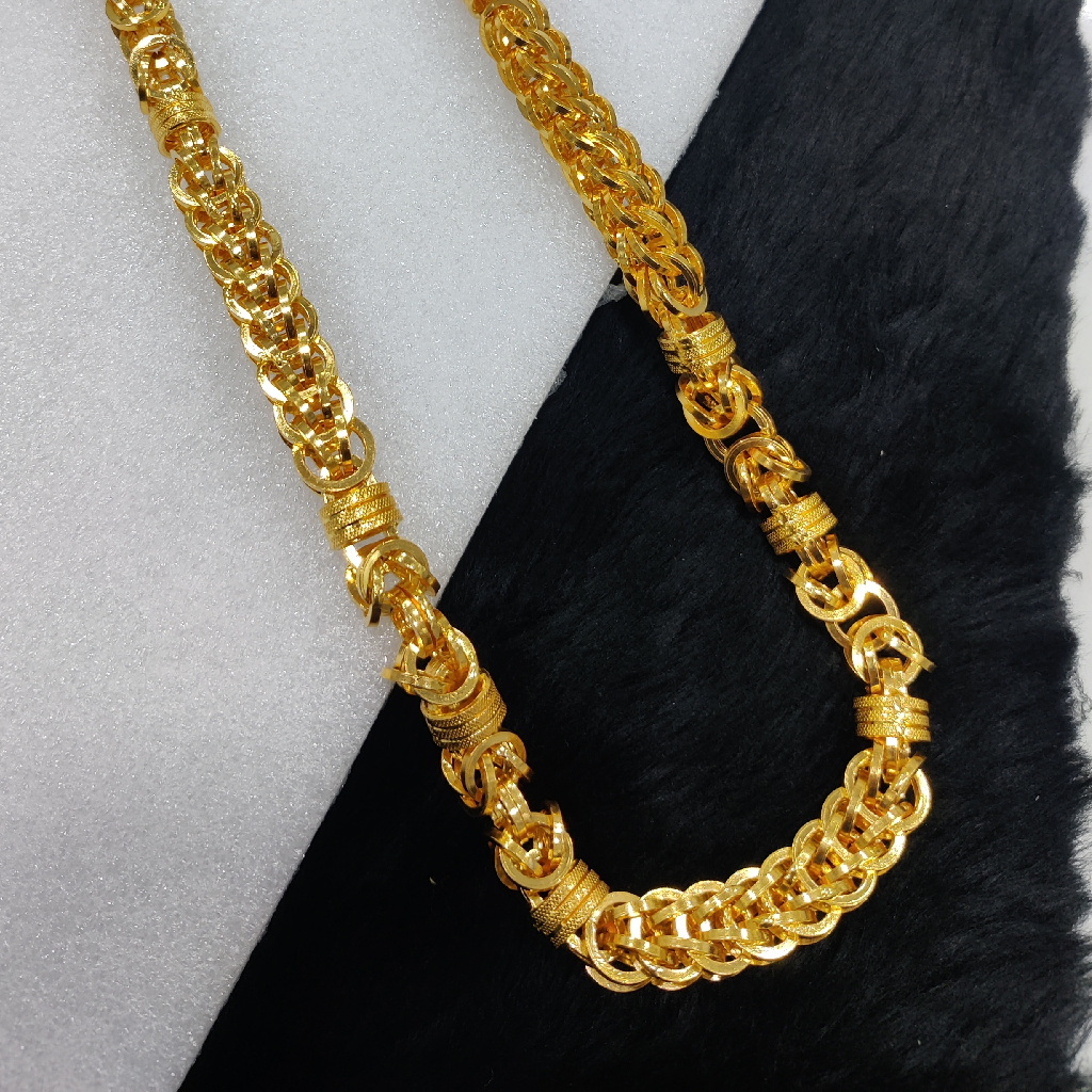 916 Gold Fancy Hollow Chain