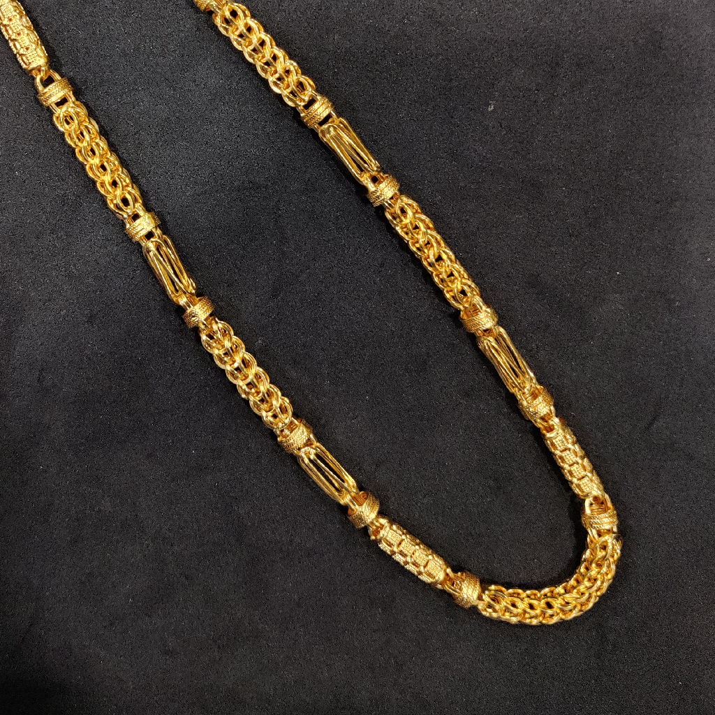 916 Gold Fancy Hollow Chain