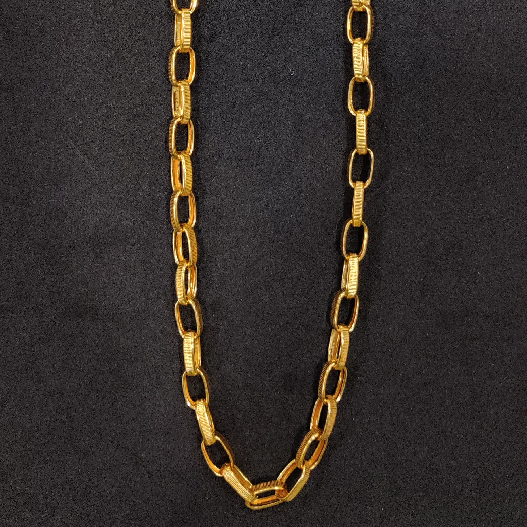 916 Gold Fancy Indo Hollow Chain