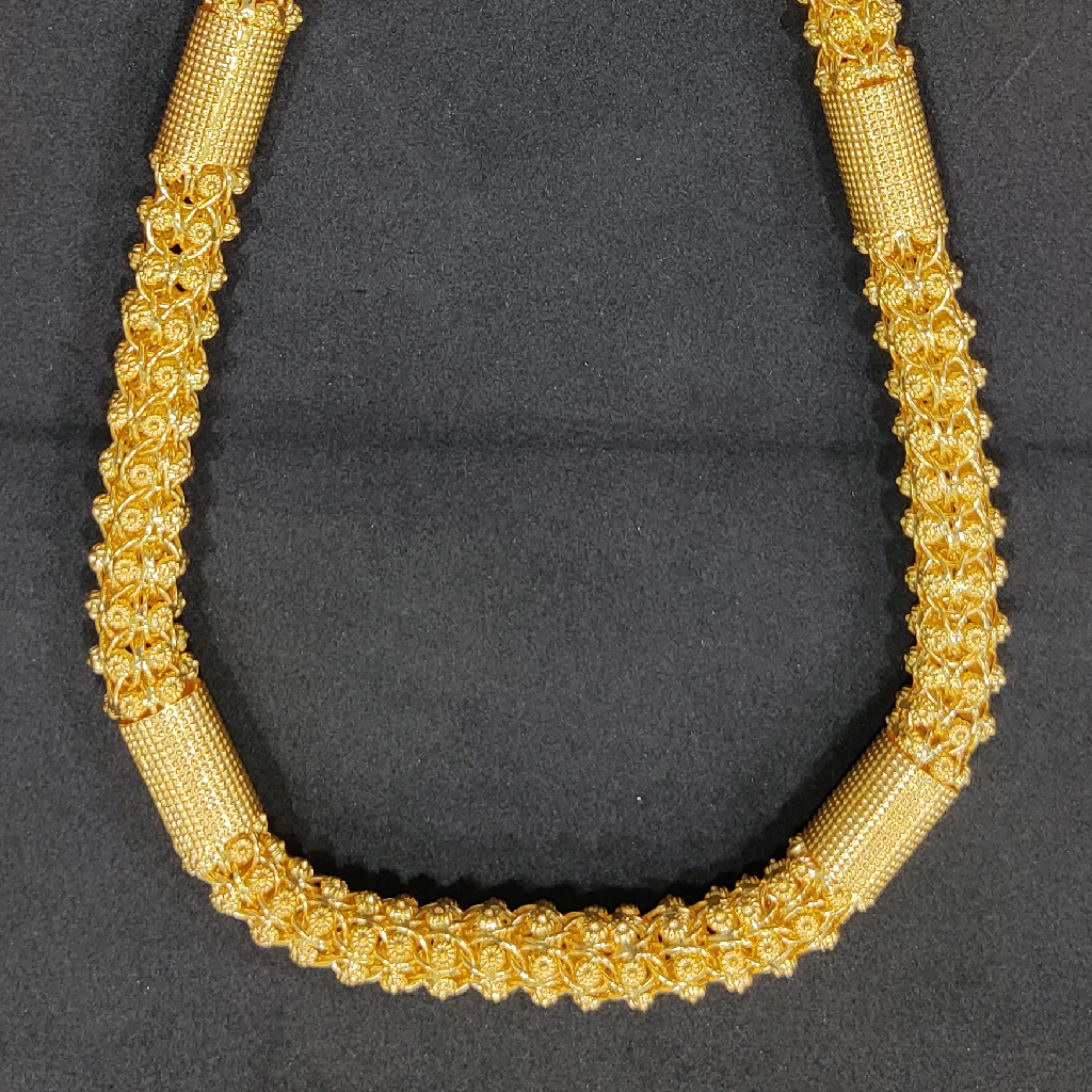 916 Gold Fancy Gent's Super Hollow Chain