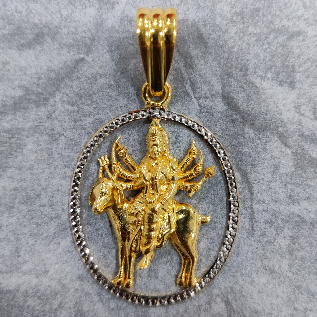 916 Gold Fancy Meladi Maa Pendant
