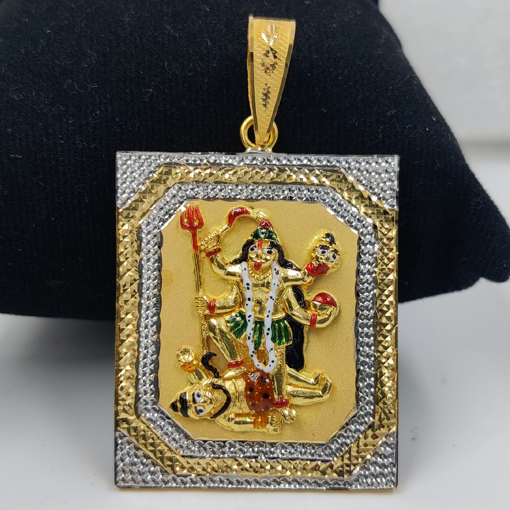 916 Gold Fancy Mahakali Maa Pendant