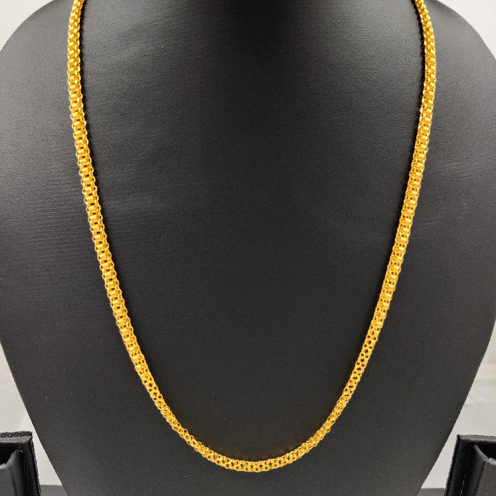 916 Gold Fancy Ladies Solid Chain