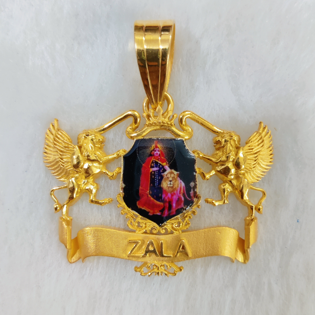 916 Gold Fancy Gent's Shakti Maa Photo Mina Pendant