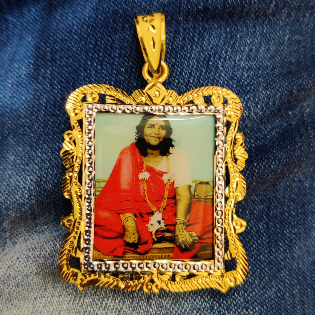 916 Gold Fancy Gent's Sonal Maa Photo Mina Pendant