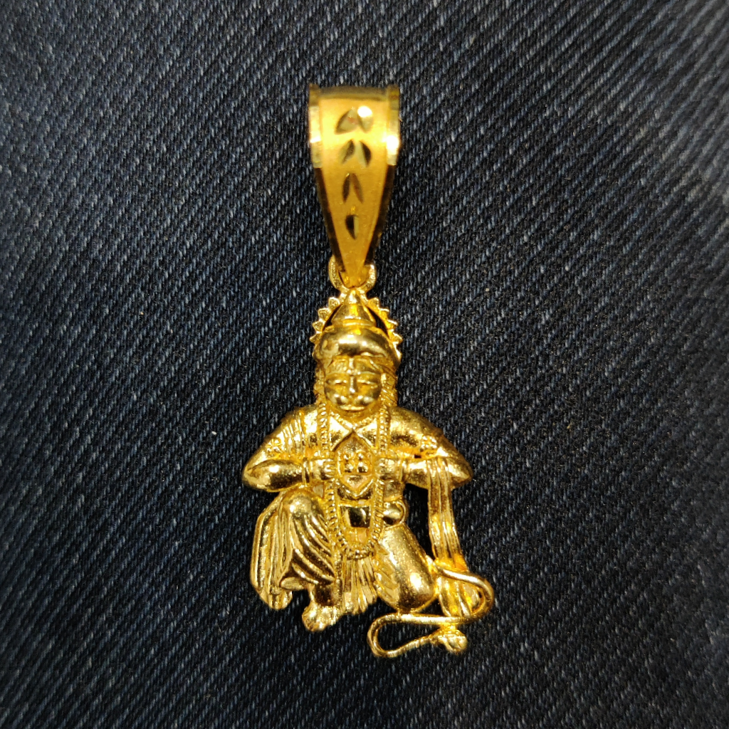 916 Gold Fancy Gent's Hanumanji Pendants