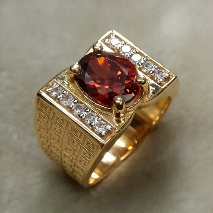 916 Gold Fancy Gent's Ring