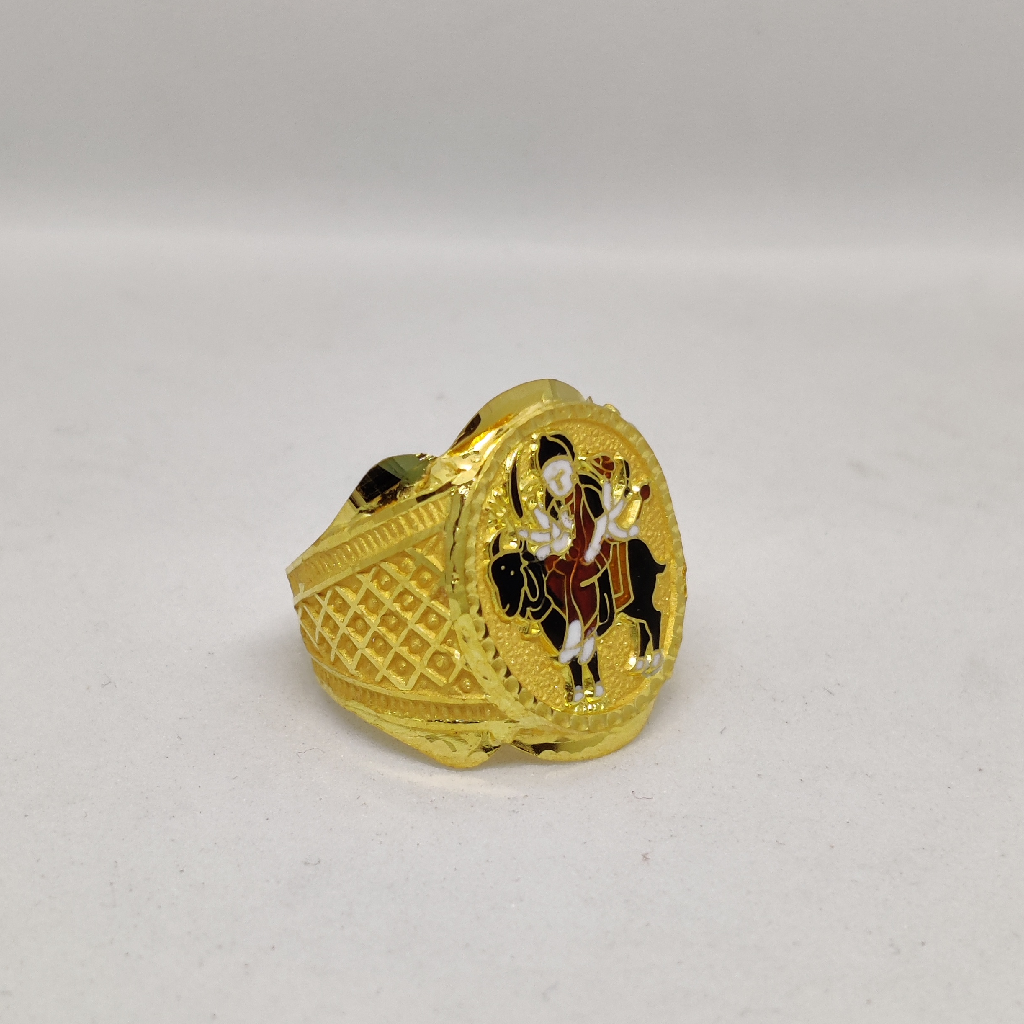 916 Gold Fancy Gent's Meladi Maa Ring