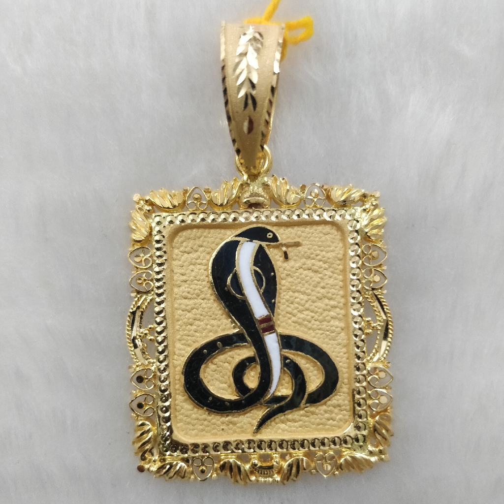 916 gold fancy goga maharaj pendant
