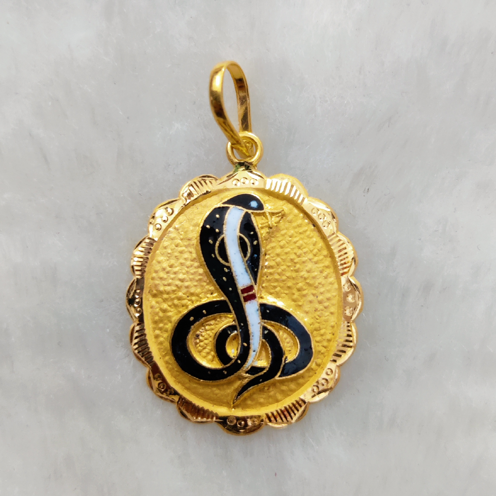 916 gold fancy goga maharaj pendant