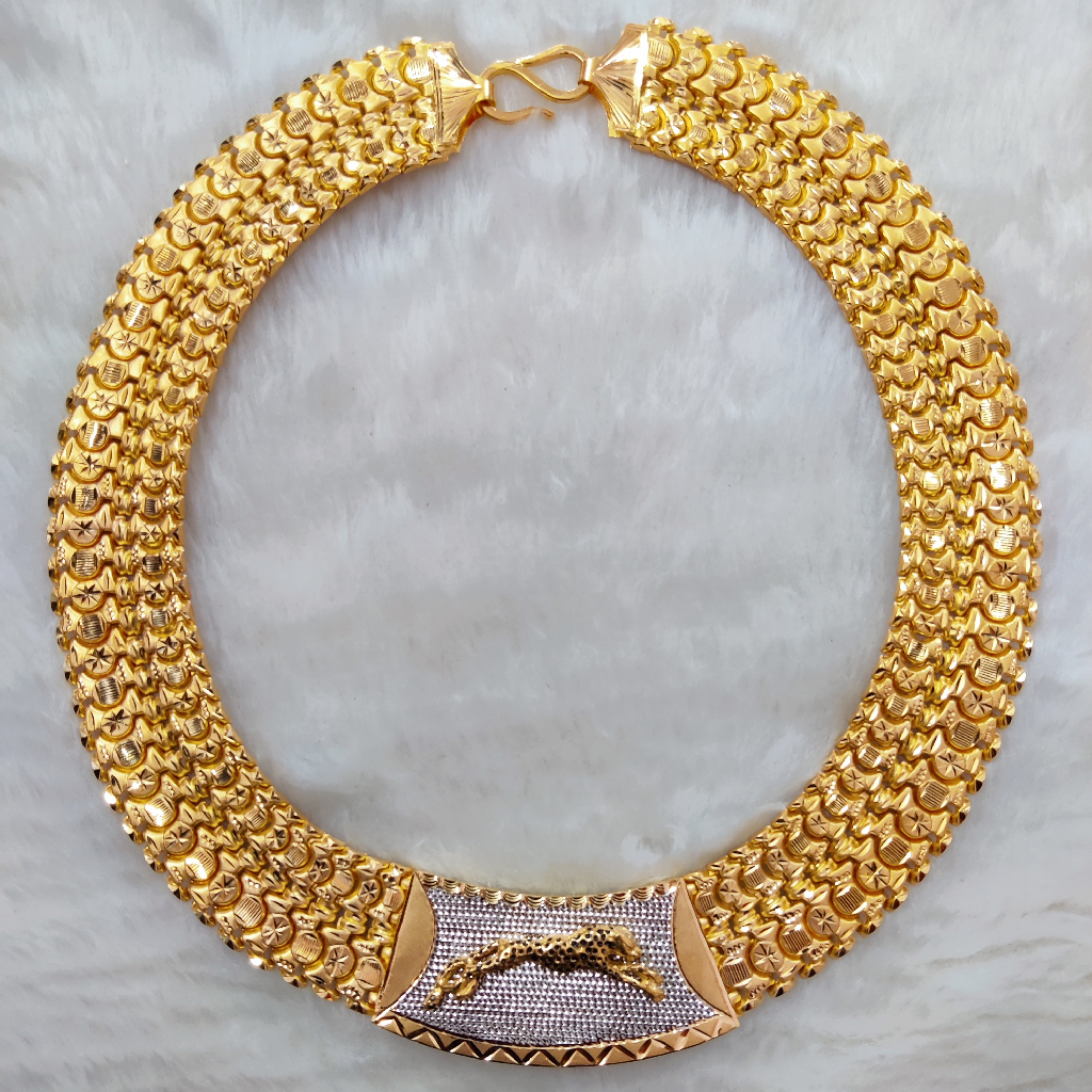 916 gold fancy gent's bahubali chain
