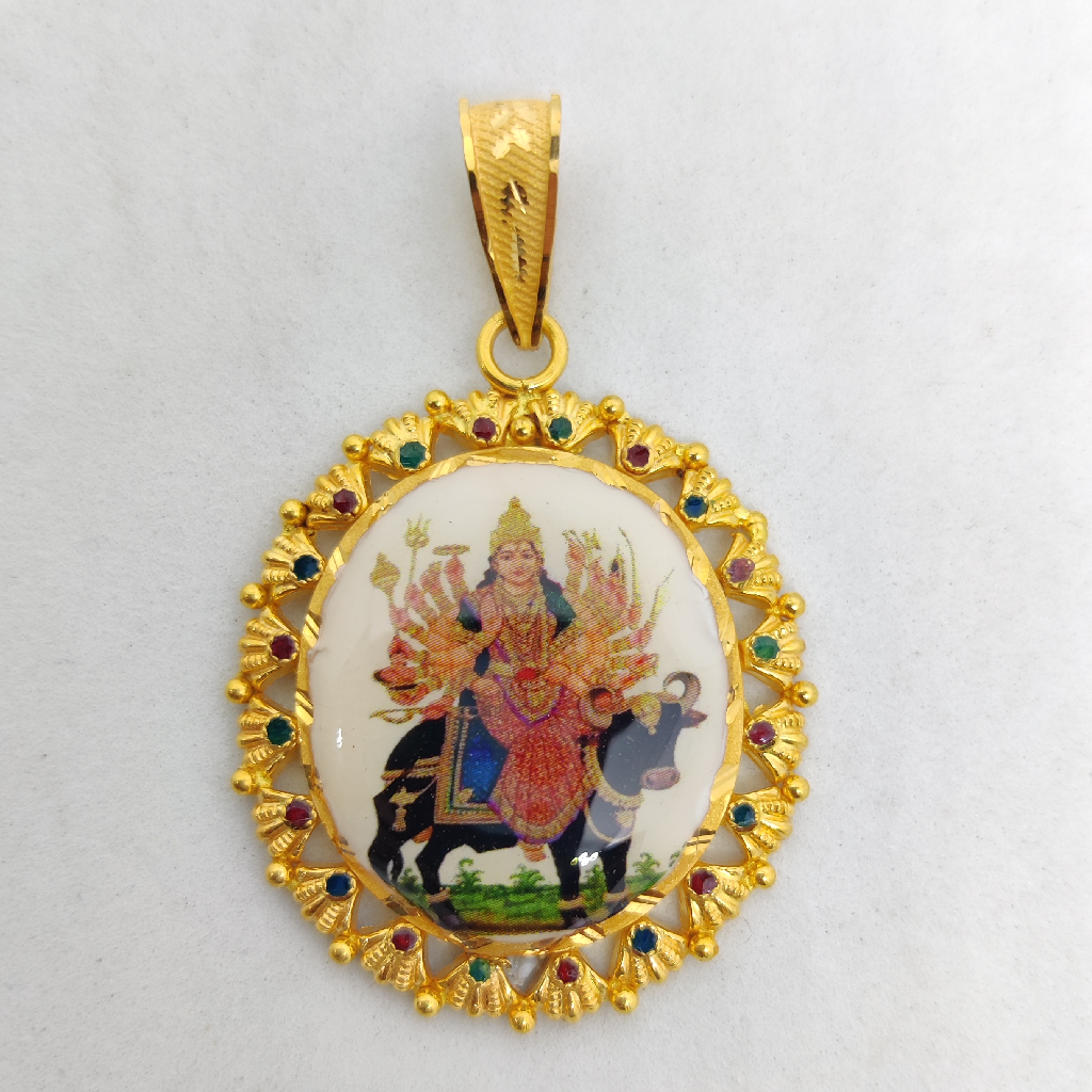 916 Gold Fancy Gent's Visay Maa Photo Mina Pandal