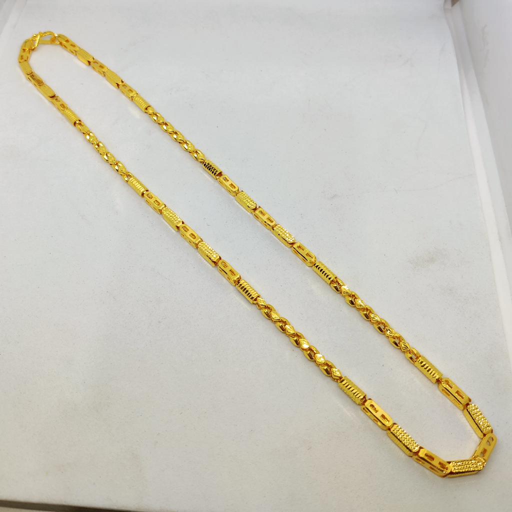916 Gold Fancy Unisex Handmade Chain