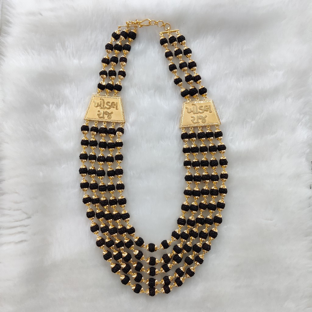 916 Gold Fancy Gent's Rudraksh Mala