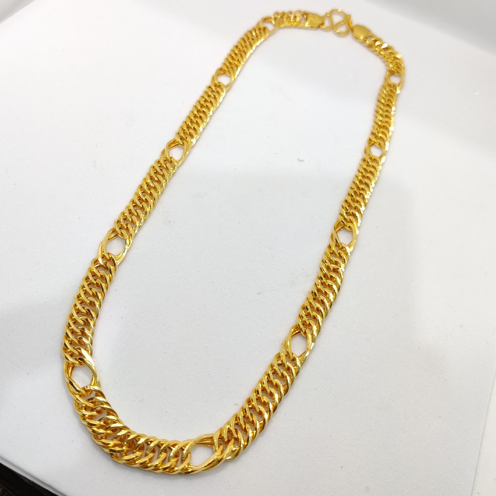 916 Gold Fancy Gent's indo Italian Chain