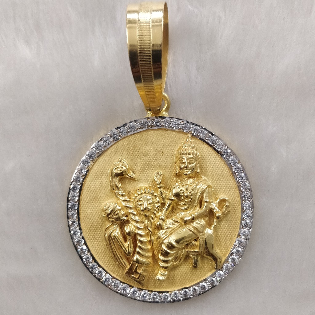 916 Gold Fancy Gent's Vahanvati Maa Pandal