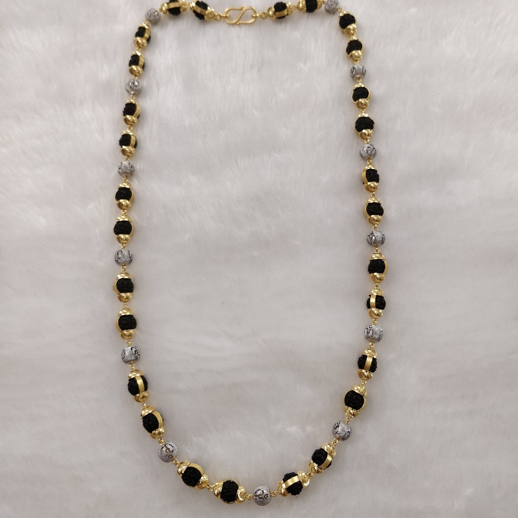 916 Gold Fancy Gent's Rudraksh Mala